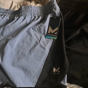Mission Athletic women’s Black & Blue shorts